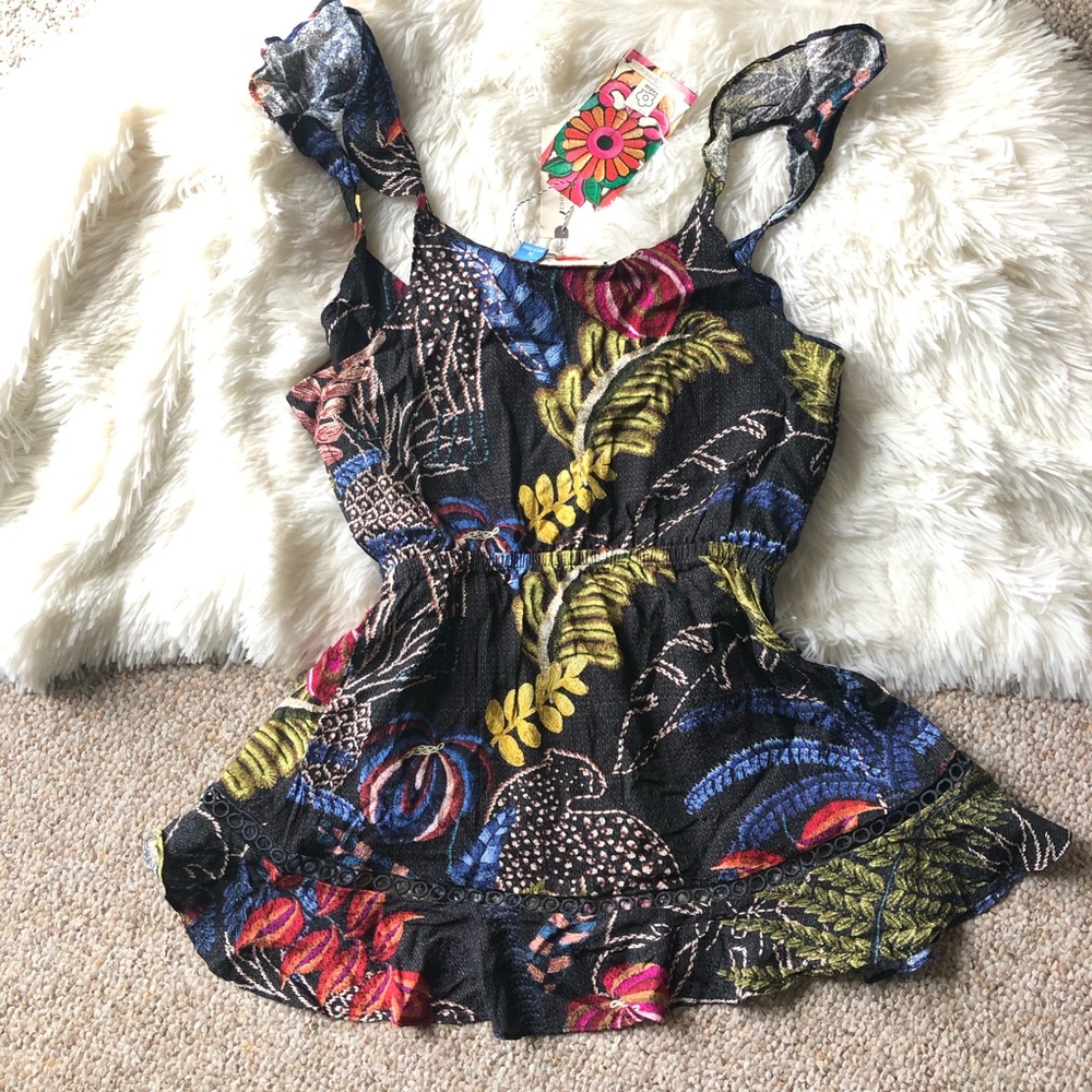 Anthropology Farm Rio Ruffled Floral Tank - Picture 9 of 12